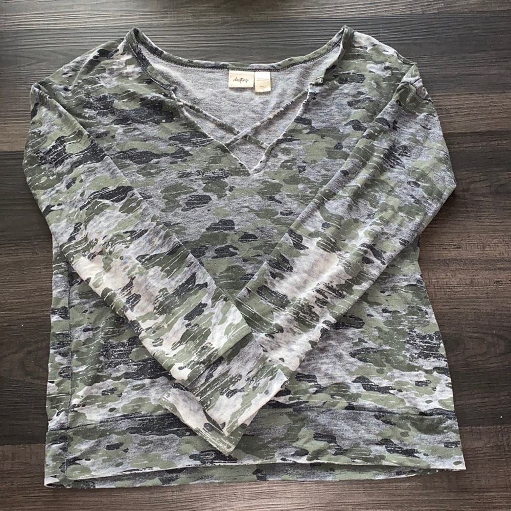 Day trip camp long sleeve tee